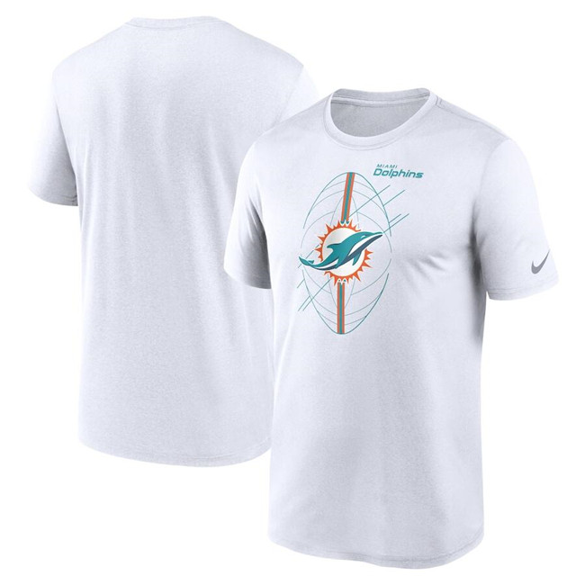 Men's Miami Dolphins White Legend Icon Performance T-Shirt